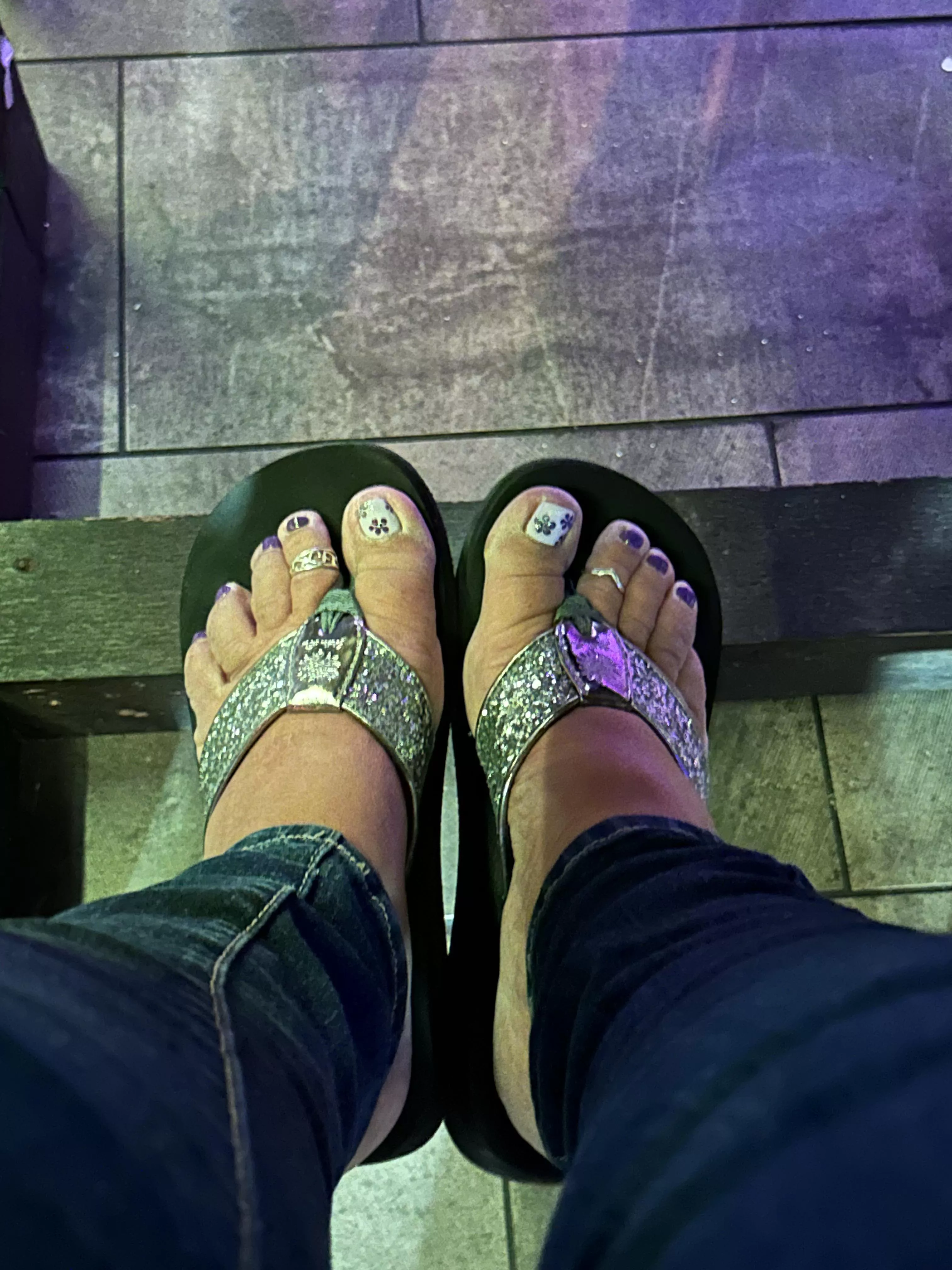 Loving my new flip flops! 