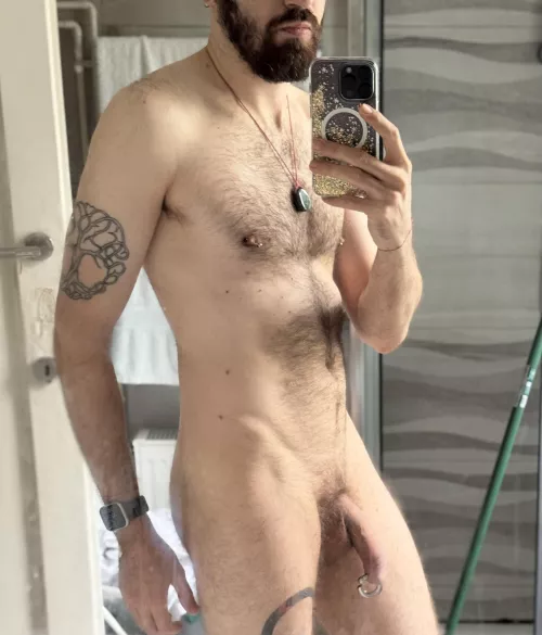 Morning. It’s probably time to wash the mirror 