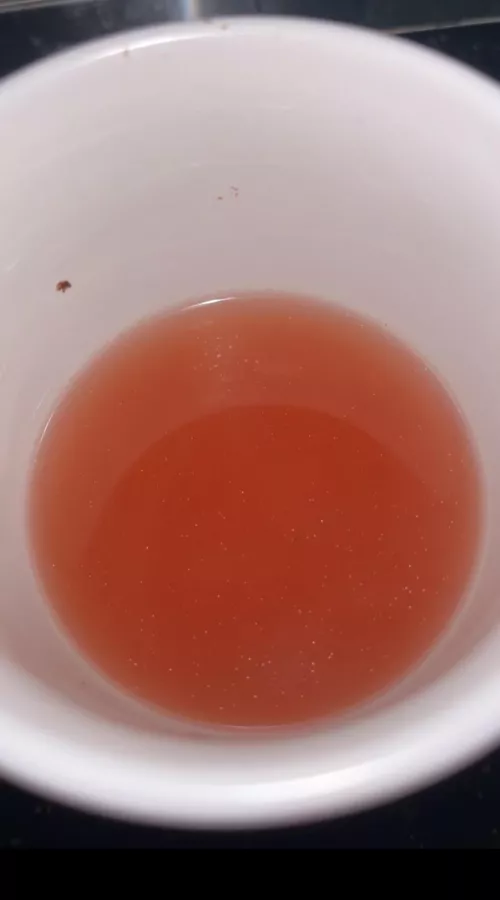 Photo of the red wash re my last post. 