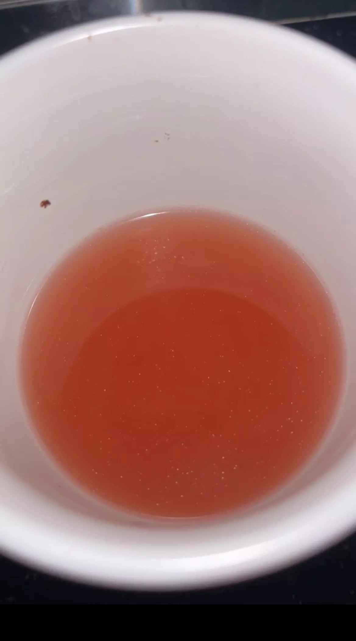 Photo of the red wash re my last post. 