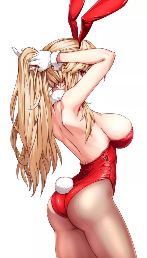 Playboy Bunny Junko Tying Her Hair Up [Touhou]