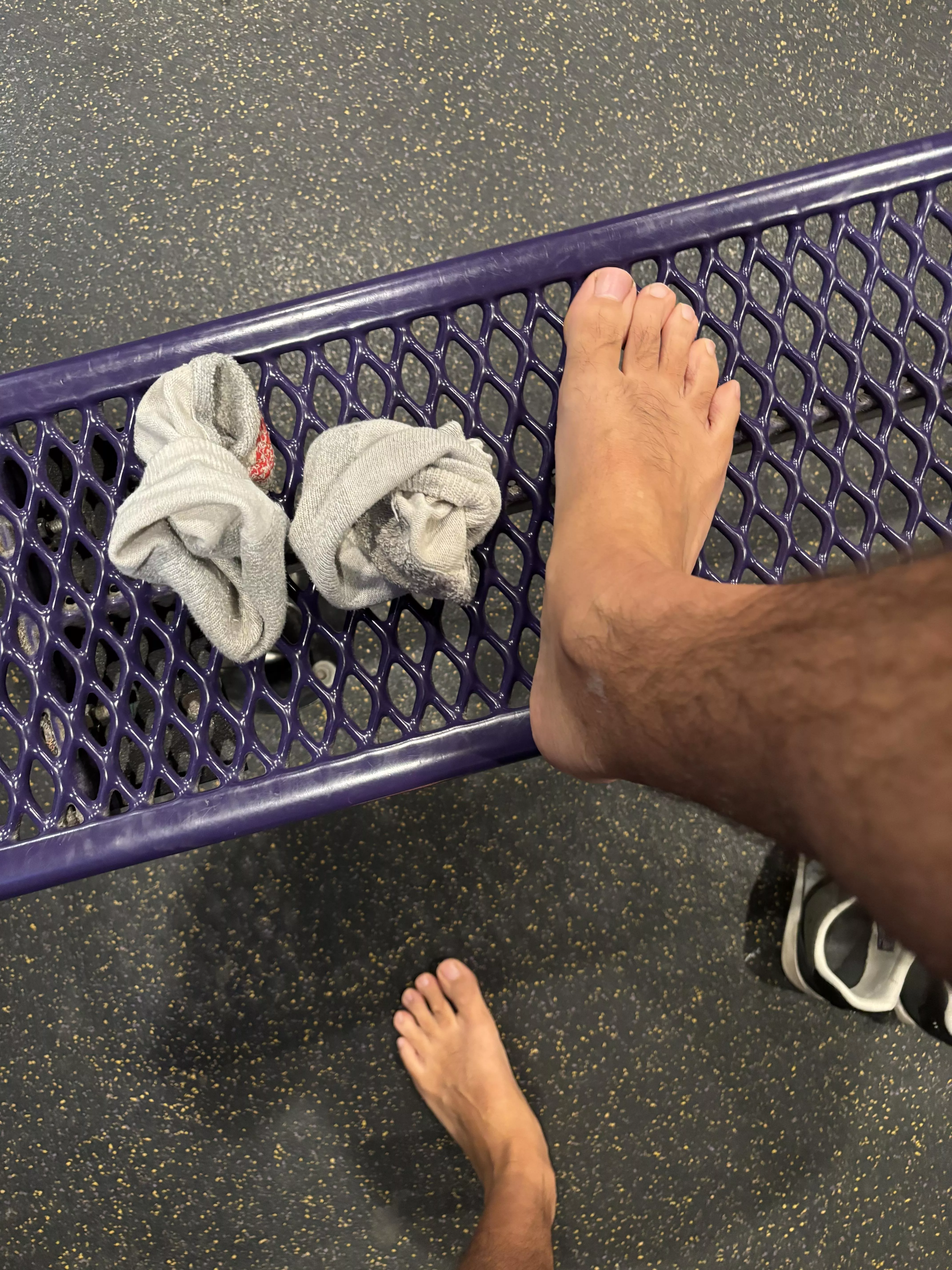 Post gym…someone caught me doing this