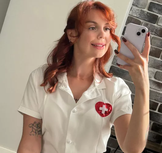 Red nails to match my red hair