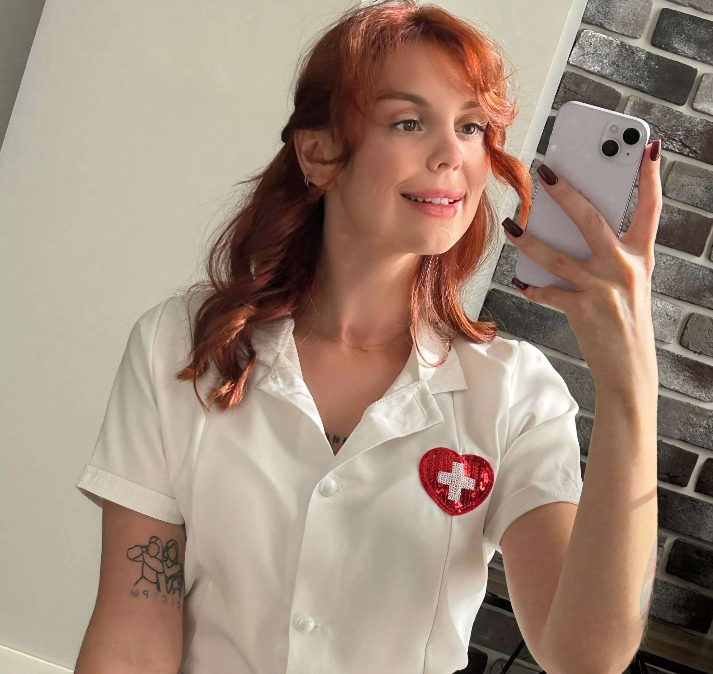 Red nails to match my red hair