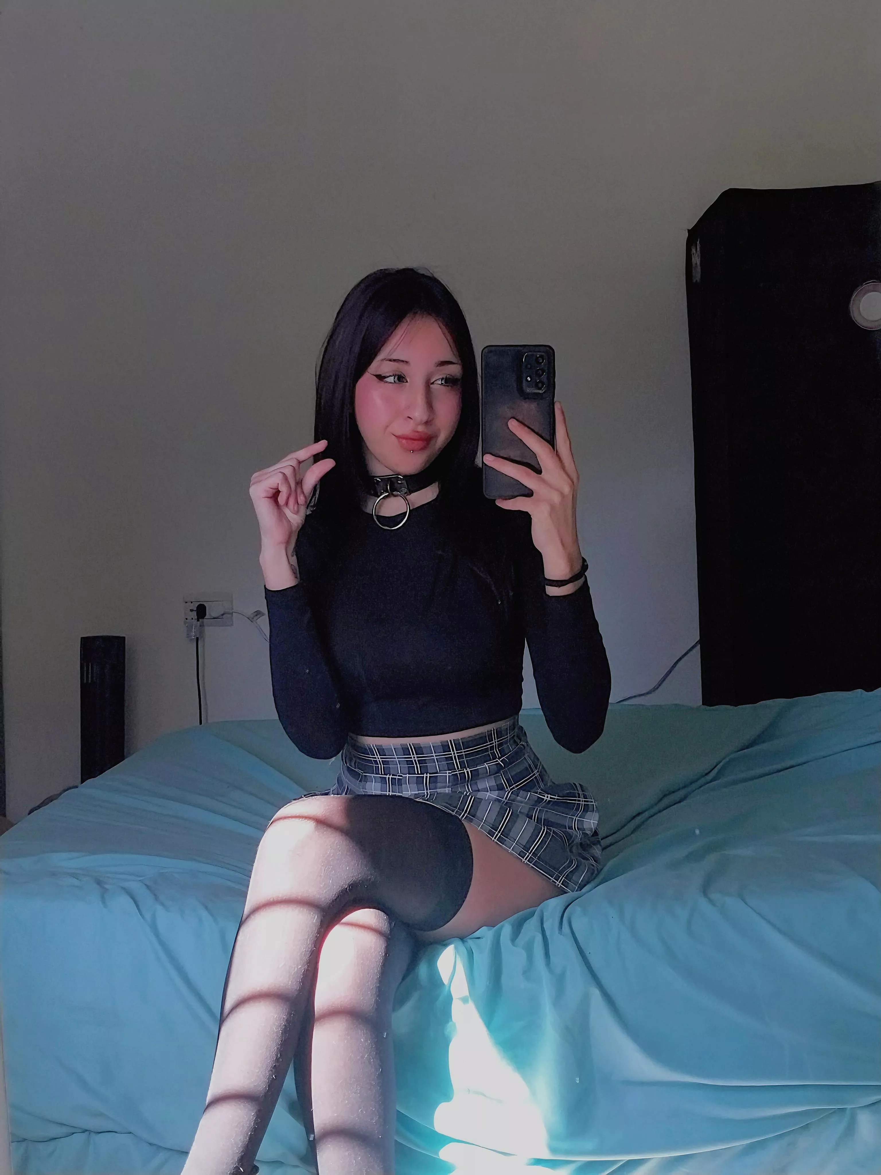 Since you won't be able to do anything with your little thing, at least pray to your new goddess.