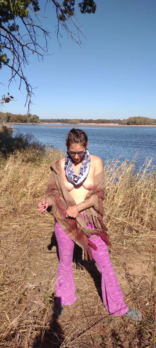 Some guys fishing back there