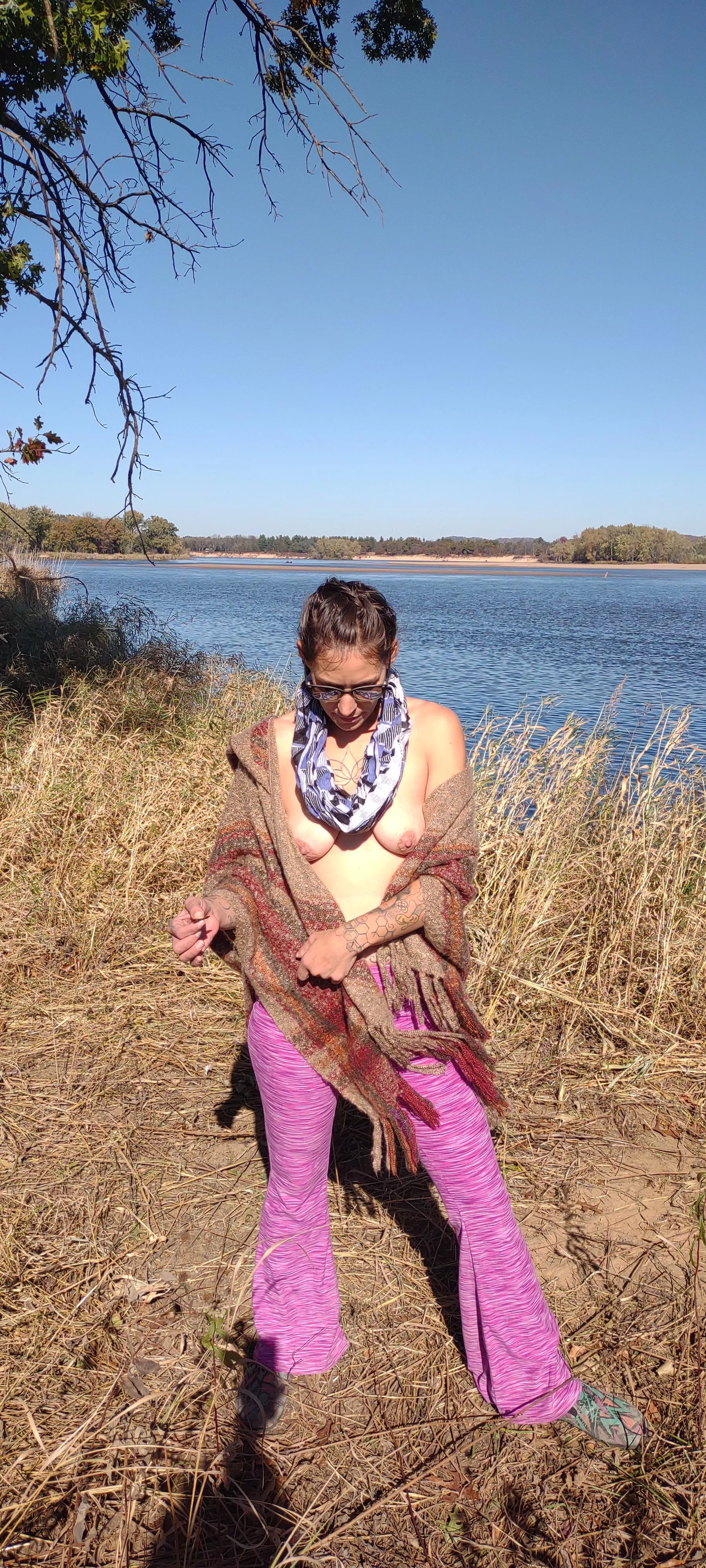 Some guys fishing back there