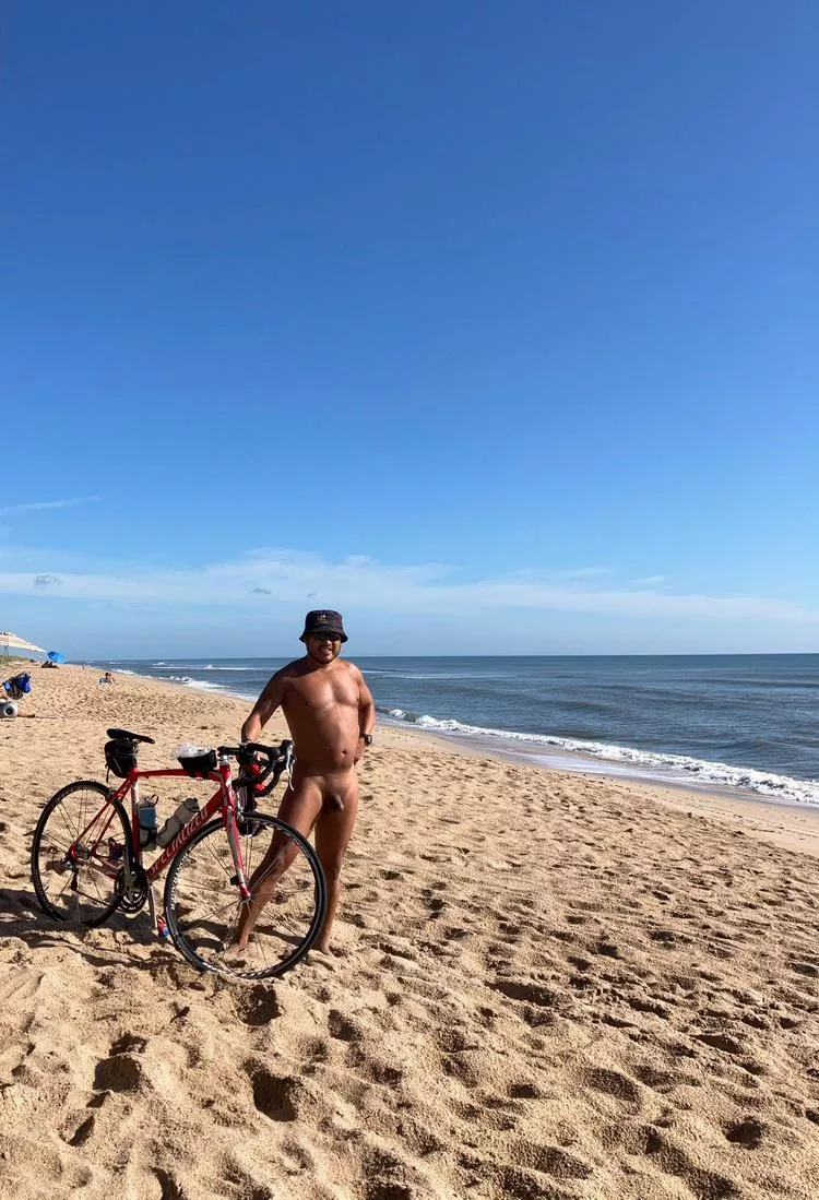 Sometimes it is best to bike to the beach