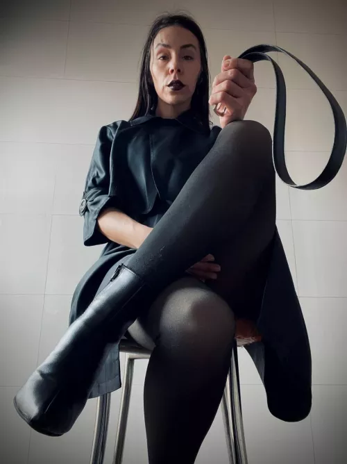 Stay down there where you belong, dog. Be good and I will whip your ass mercilessly as a reward