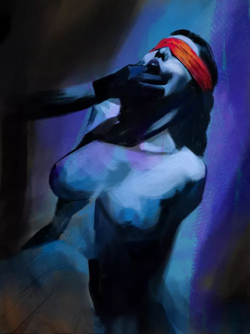Submissive commission painting by me 
