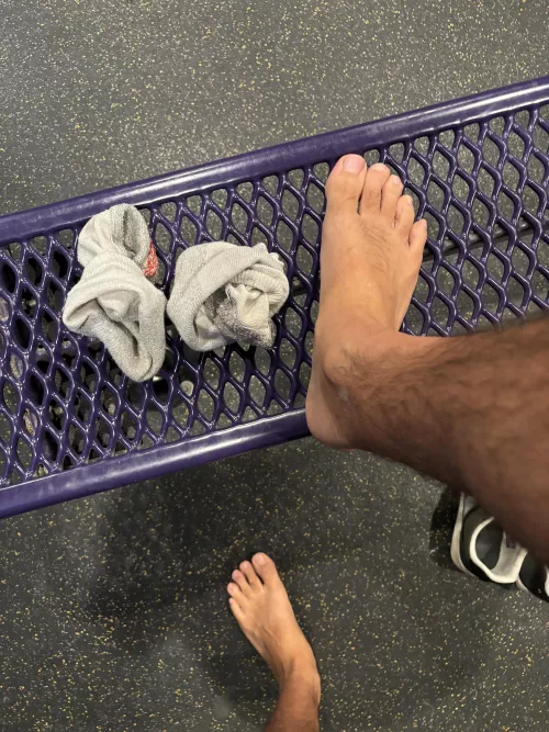 Sweaty gym feet and socks ;)