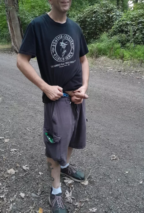 Taking out the goods to breathe while out in nature