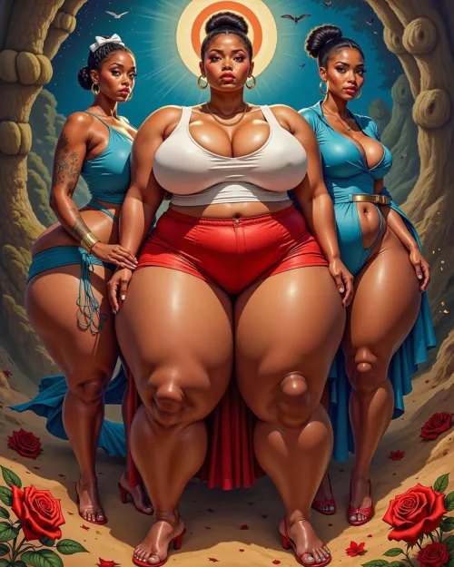 Trio of Tremendous Thickness