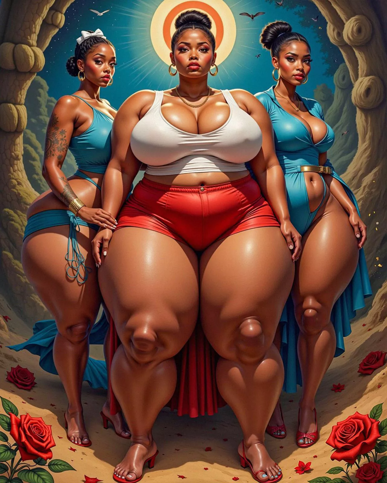 Trio of Tremendous Thickness