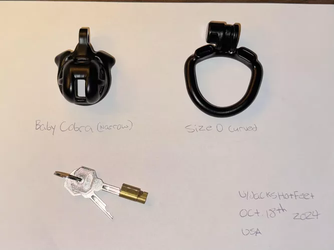 [US] Baby Cobra Narrow and Size 0 Curved ring for sale! Keys included. Dm if interested!