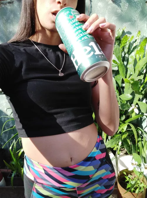 Waiting for the night to go out drinking