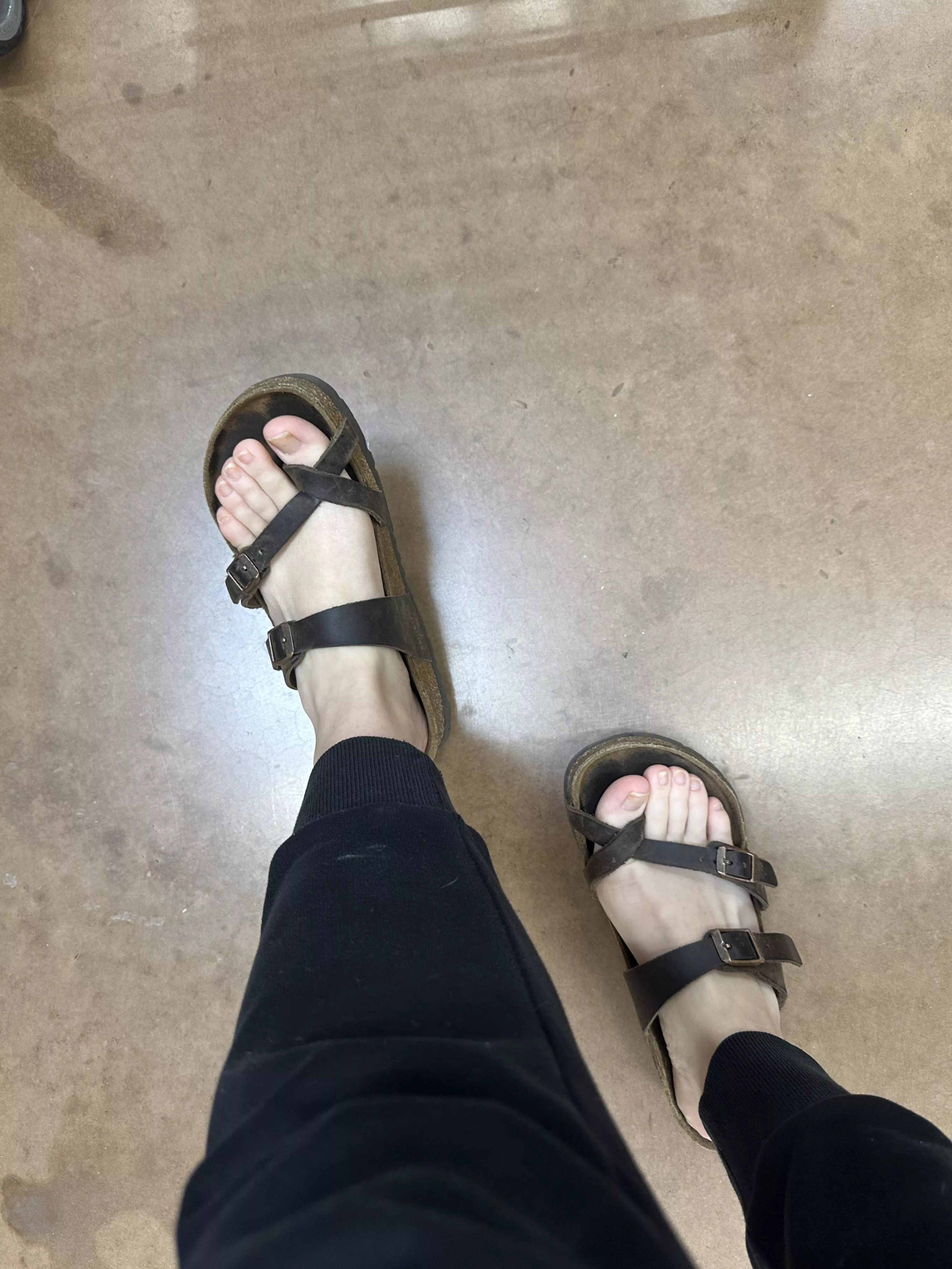 Why don't you start licking my foot instead of staring