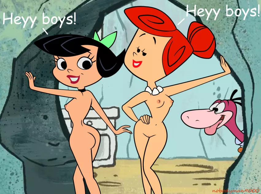 Wimla Flintstone and Betty Rubble (nobodyman9000)