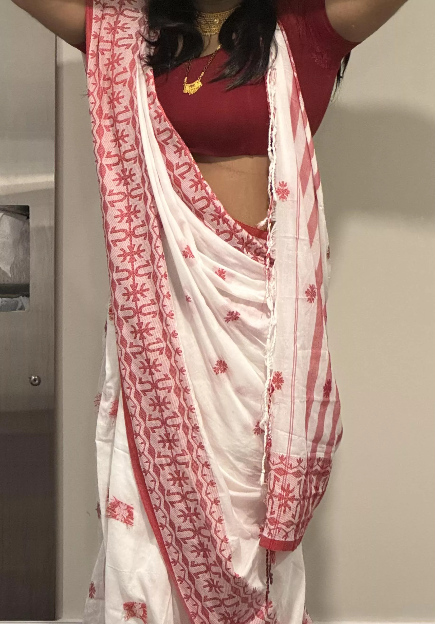 Wore a Bengali saree to go out on a date. Which should I try next? 