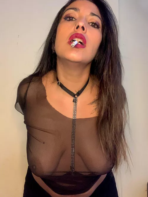 would you date a girl that smokes more than you? ;) 