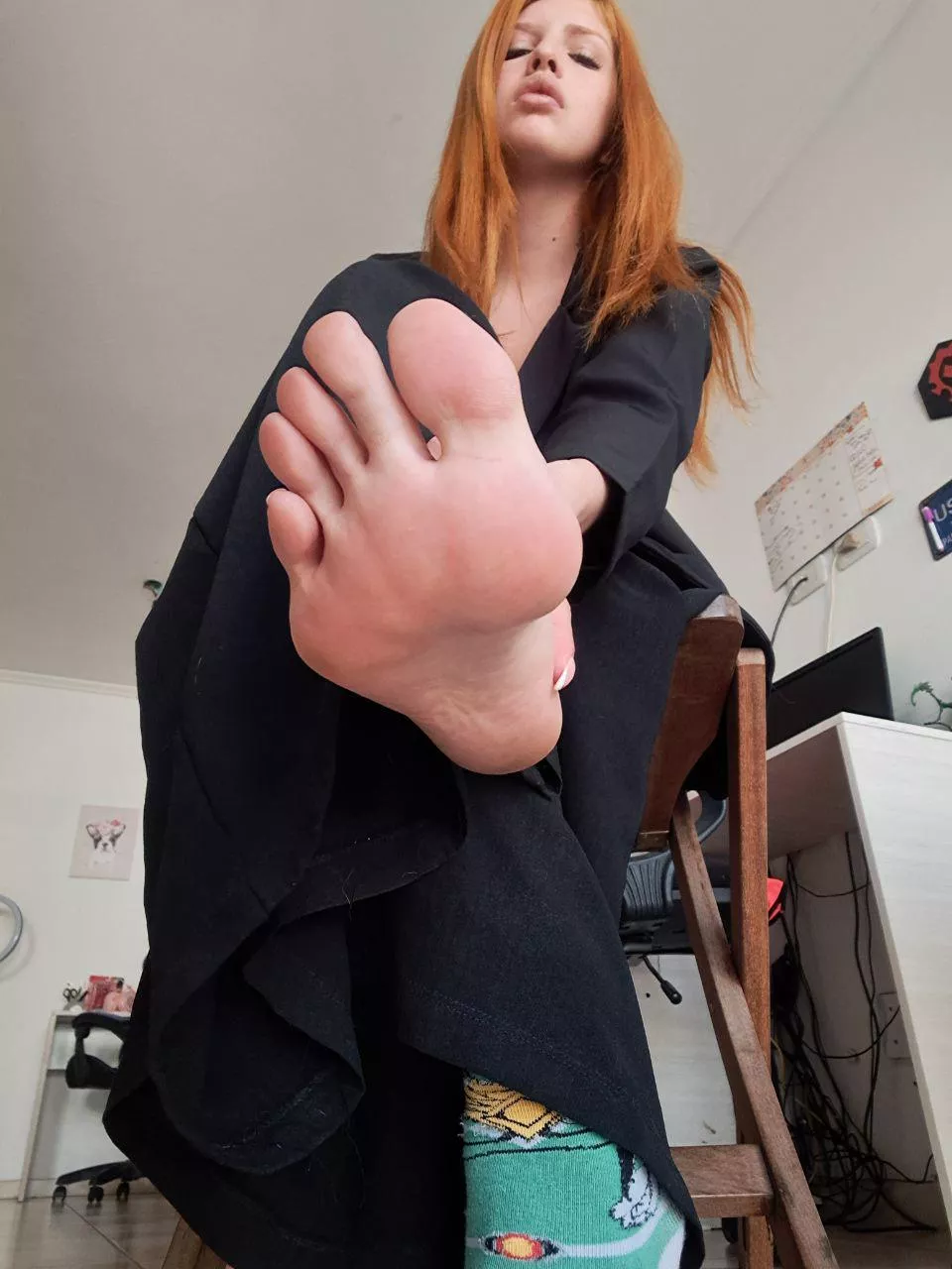 Would you lick my feet if i asked nicely	 