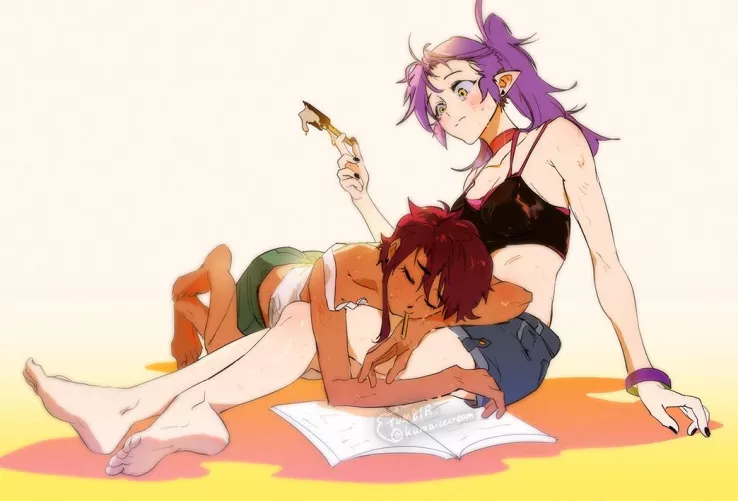 Amity And Luz Hot Day Out (kuma20151225 ) [ the owl house ]