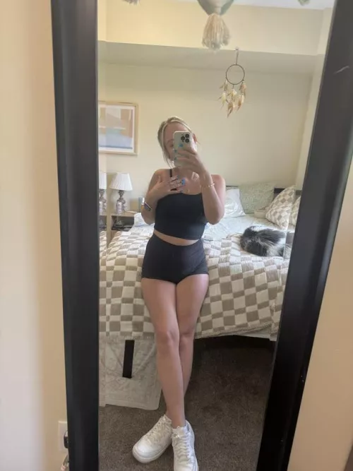 Appena tornata dalla palestra 