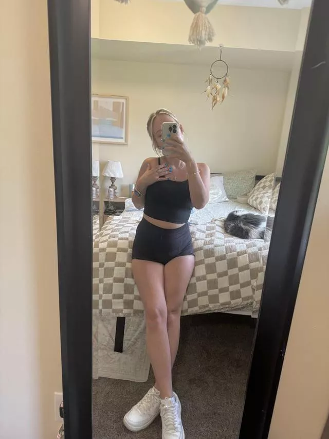 Appena tornata dalla palestra 