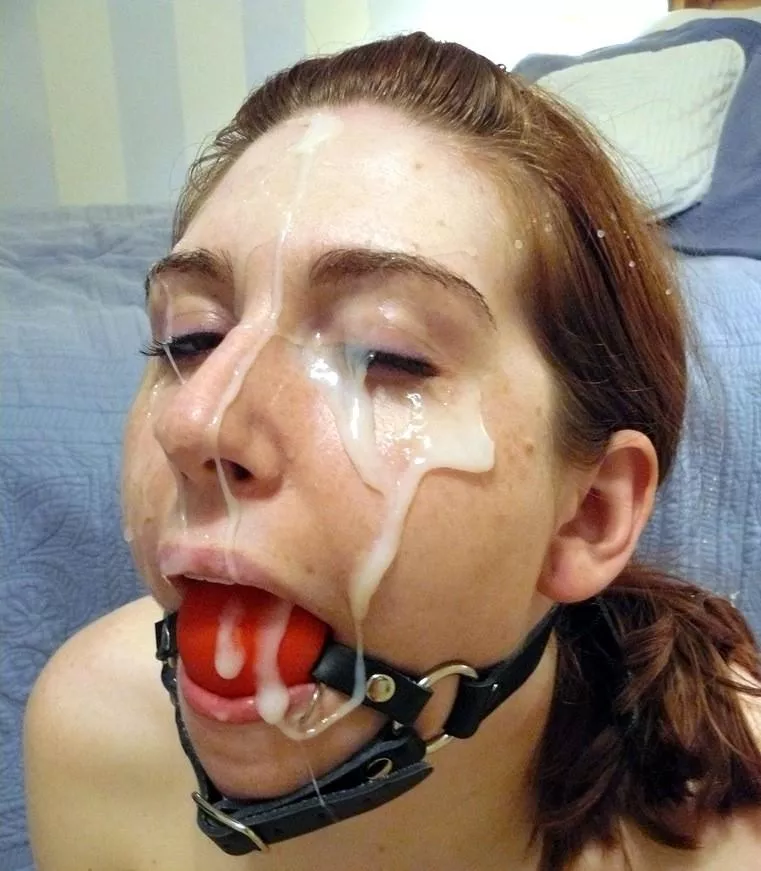 Ballgagged and cum drenched...