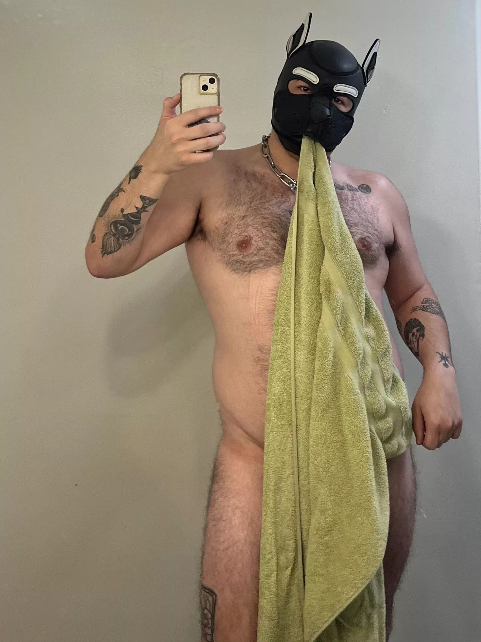 Bath time for Domino 