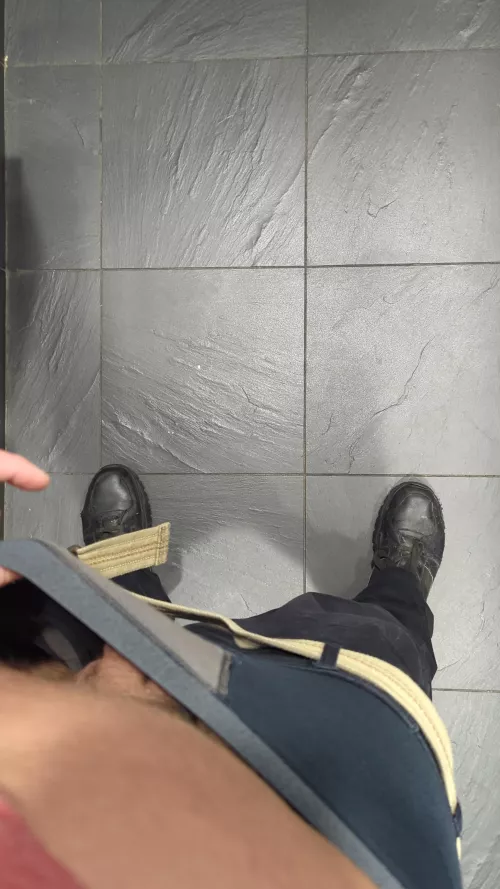 Been wearing these bad boys for 8 hours straight. Sweat-drenched, dirt-caked, and reeking of masculine grime. Can't wait to unleash the funk. Glimpse of what's above the socks, just for you. Who's ready to worship?