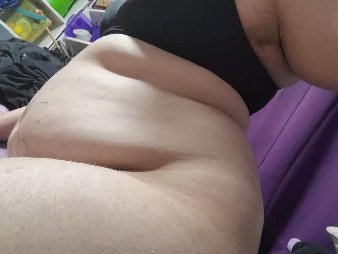 Belly sits in my lap :3