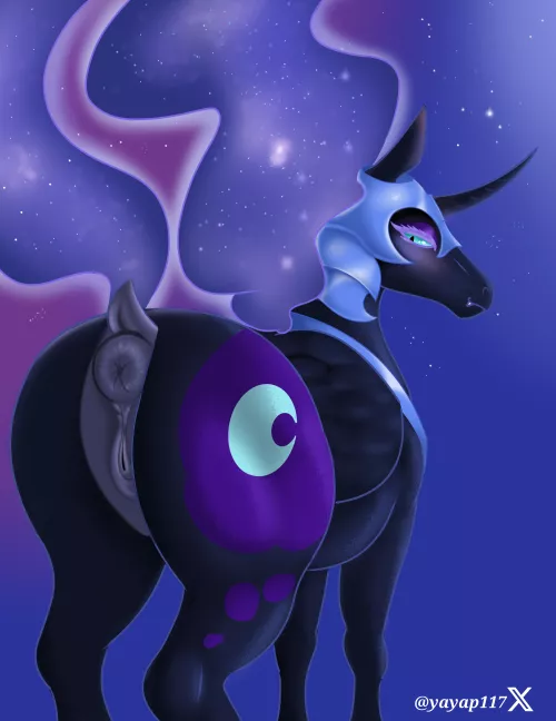 BIG nightmare moon (art by me)