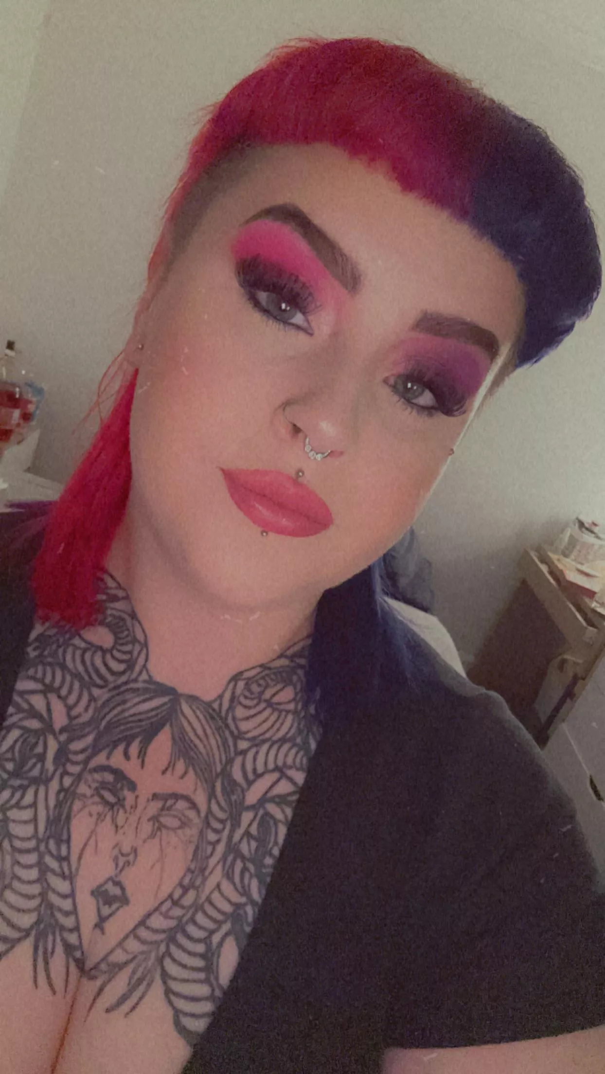 Bleaching, dyeing & shaving the mullet today!! 🤪😍