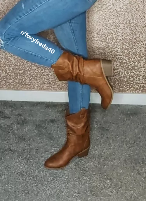 Cowboy boots are my fave 