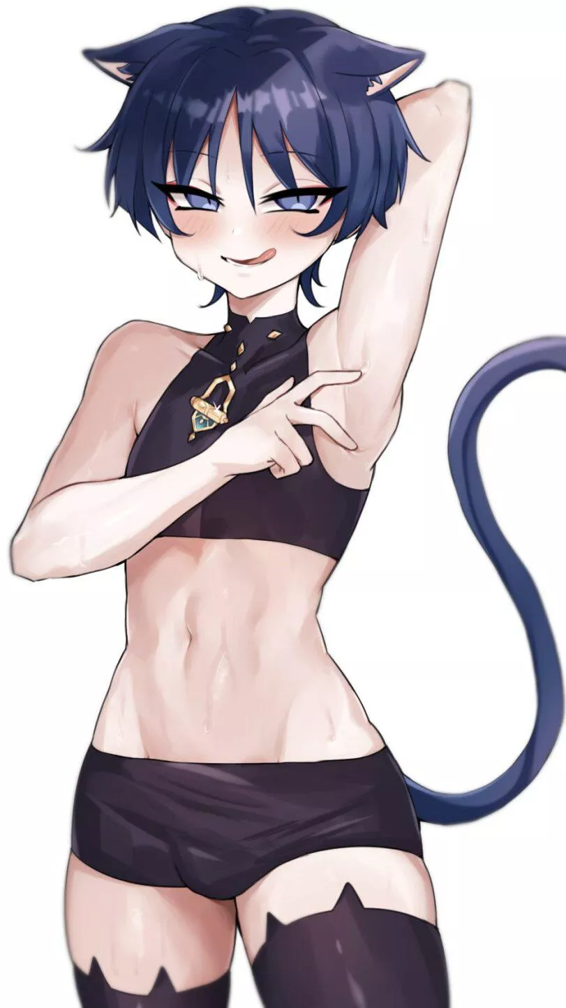 [Fb4A] Adopting a cat boy wasn't a bad idea first but when you began to see him get touchy to you,you understood why no one adopts cat boys (send a starter)