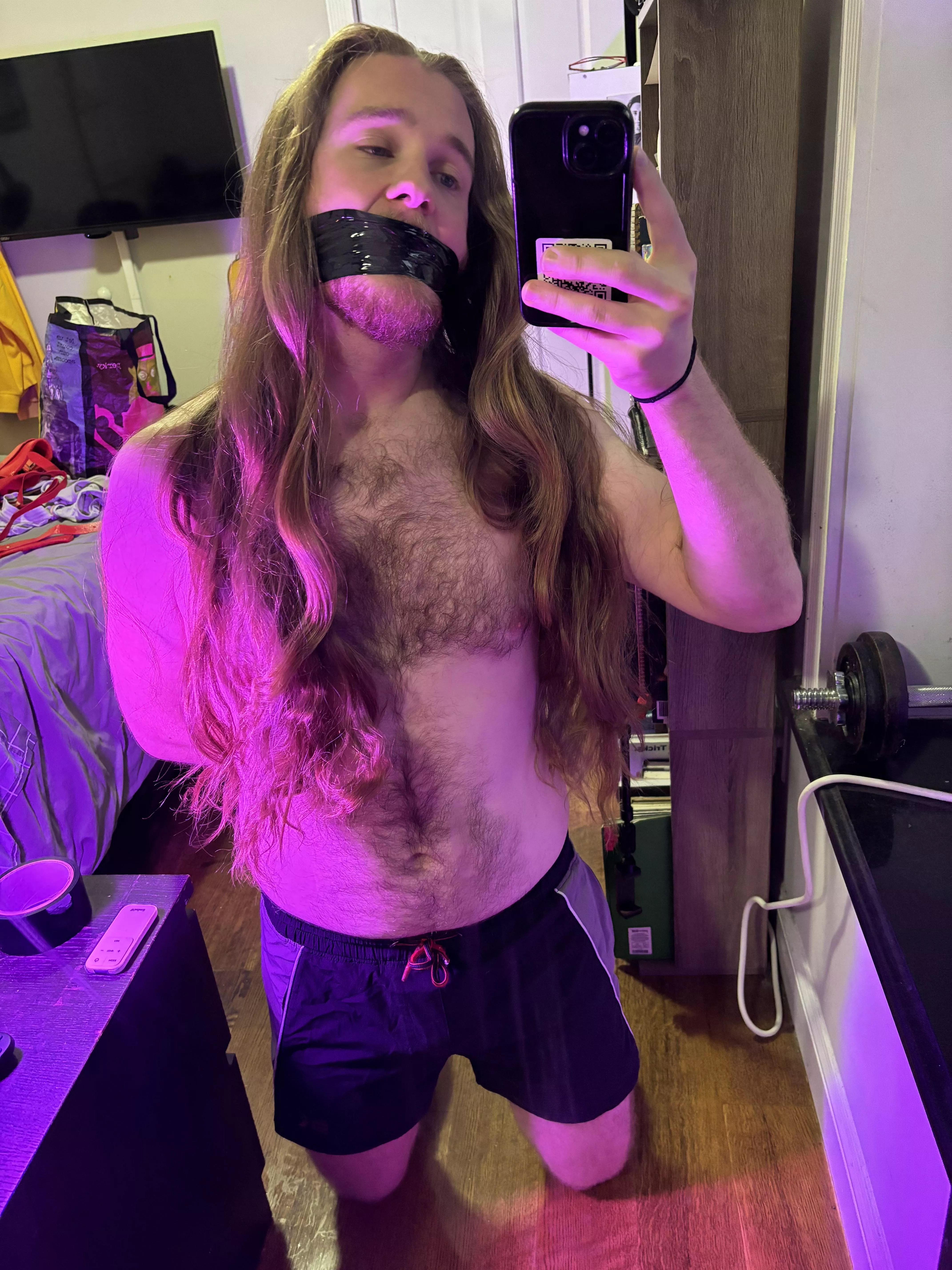 Had to try the tape on myself first 🤐🤐🤐