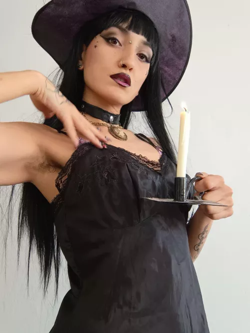 Hairy and sweaty witch to celebrate the spooky season [hs]