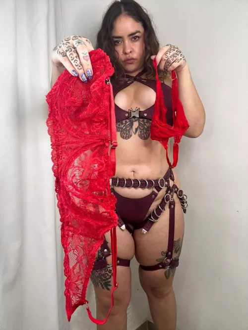 How many times in one night do you dare to wear my lingerie?	 