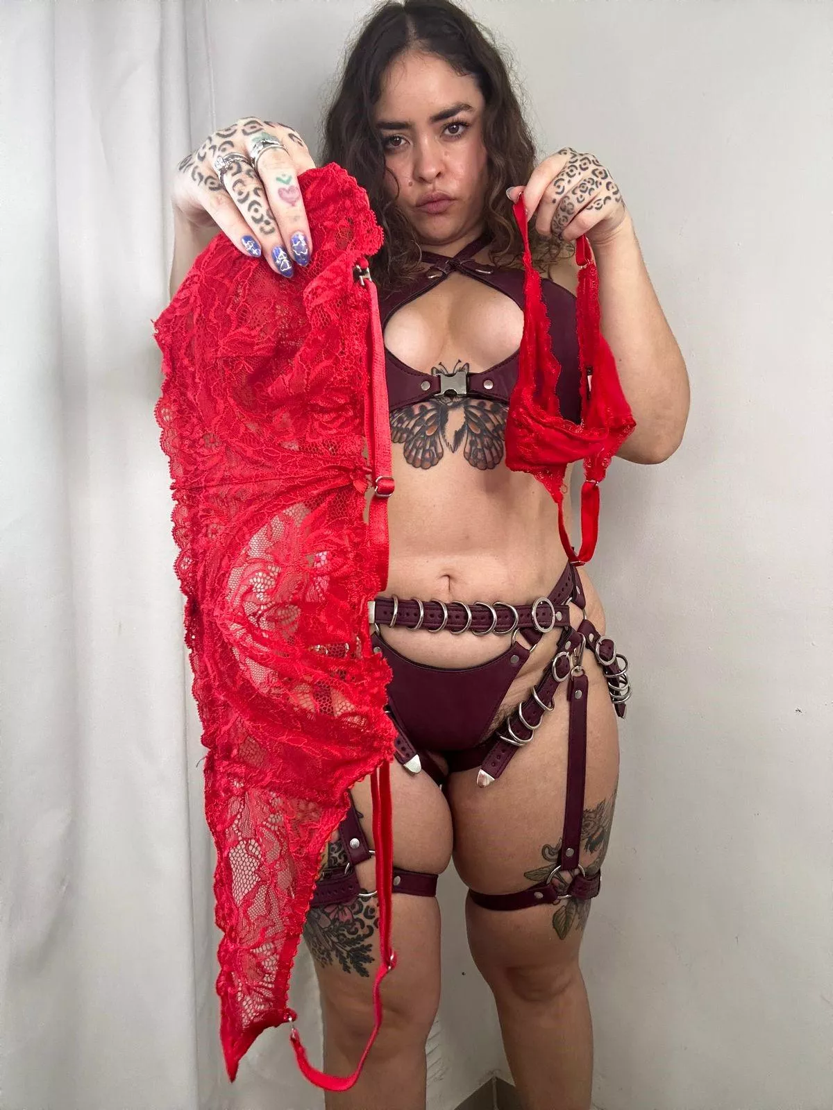 How many times in one night do you dare to wear my lingerie?	 