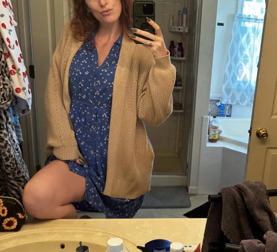 How’s my sundress and sweater [f]