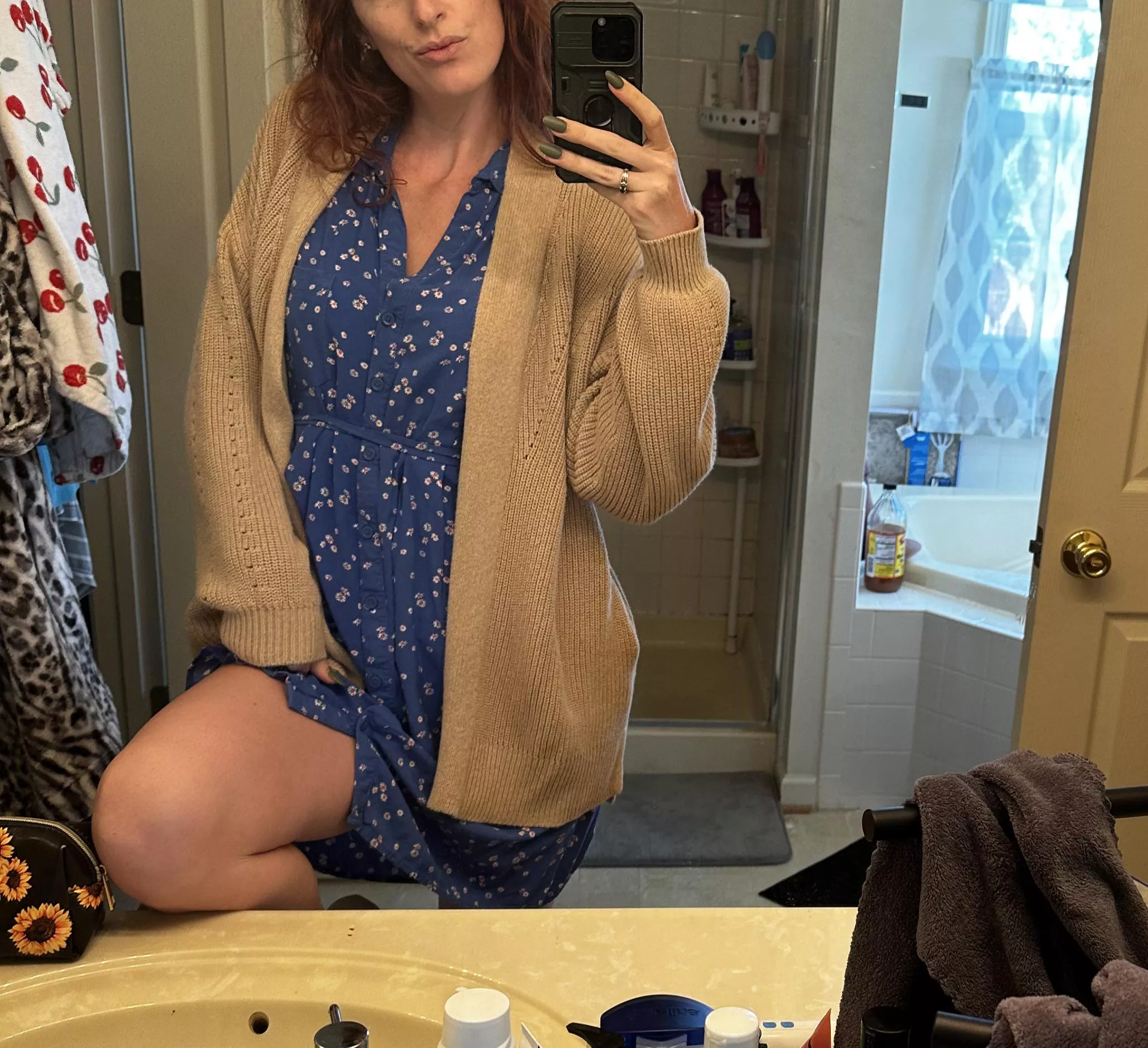 How’s my sundress and sweater [f]