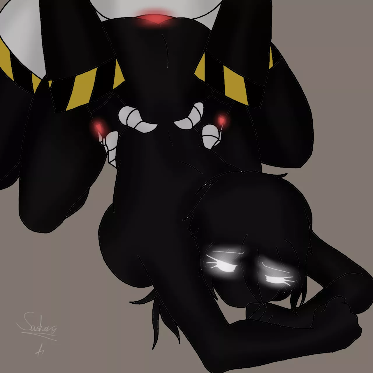 Hunter being a bit more gentle with Gaze slowly, she seems more relaxed~