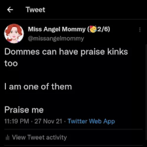 I also want to be praised 😊❤️