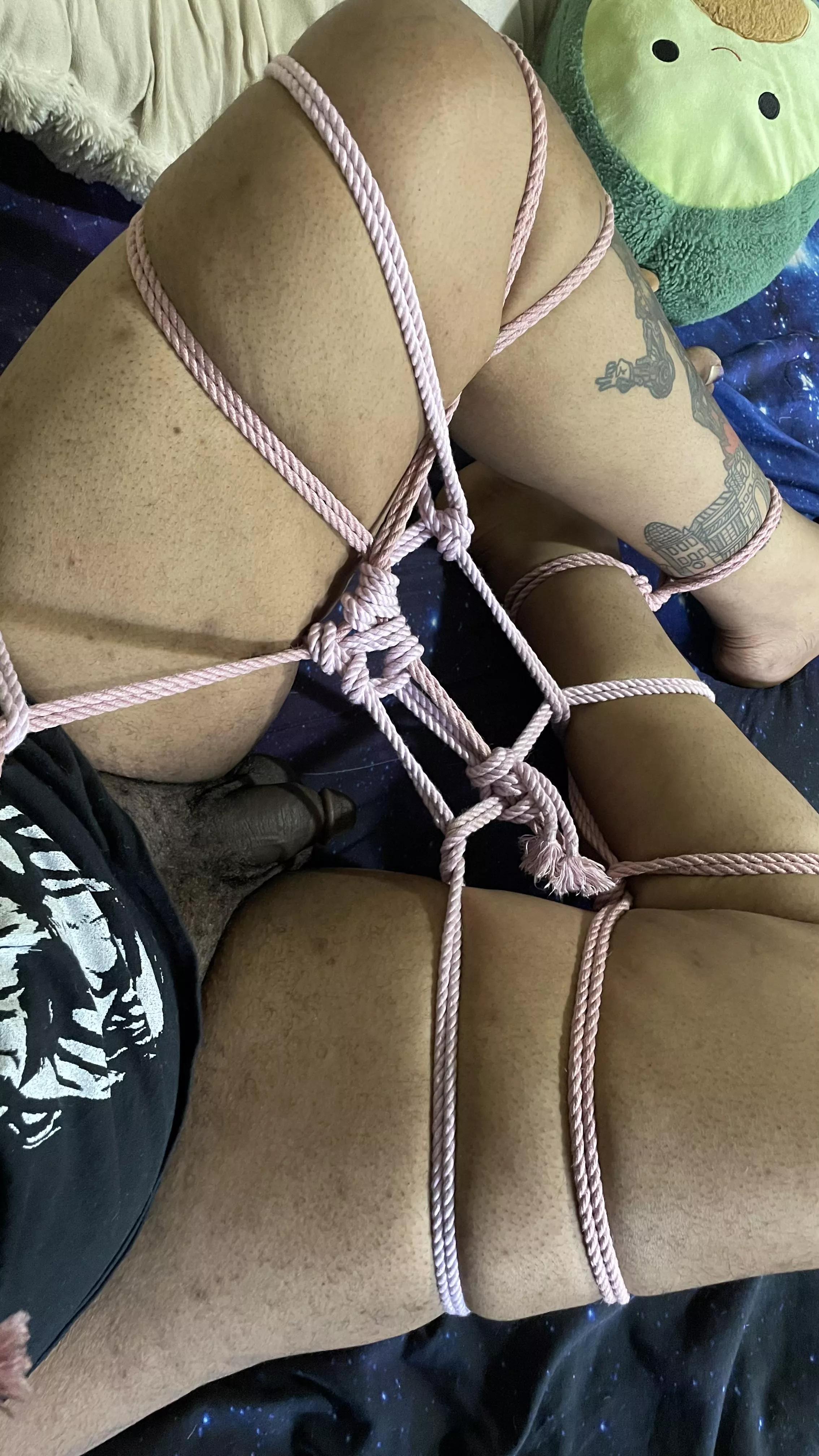 Legs locked in place for your pleasure sir