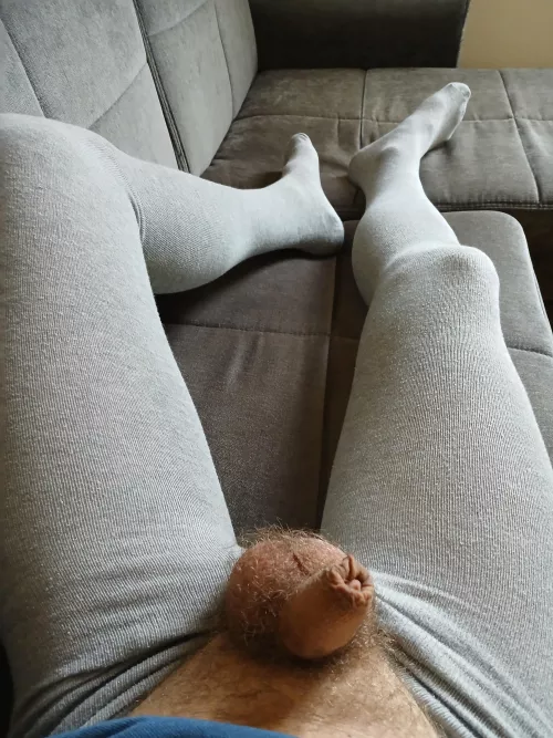 My first photo here. Me at home in tights. 