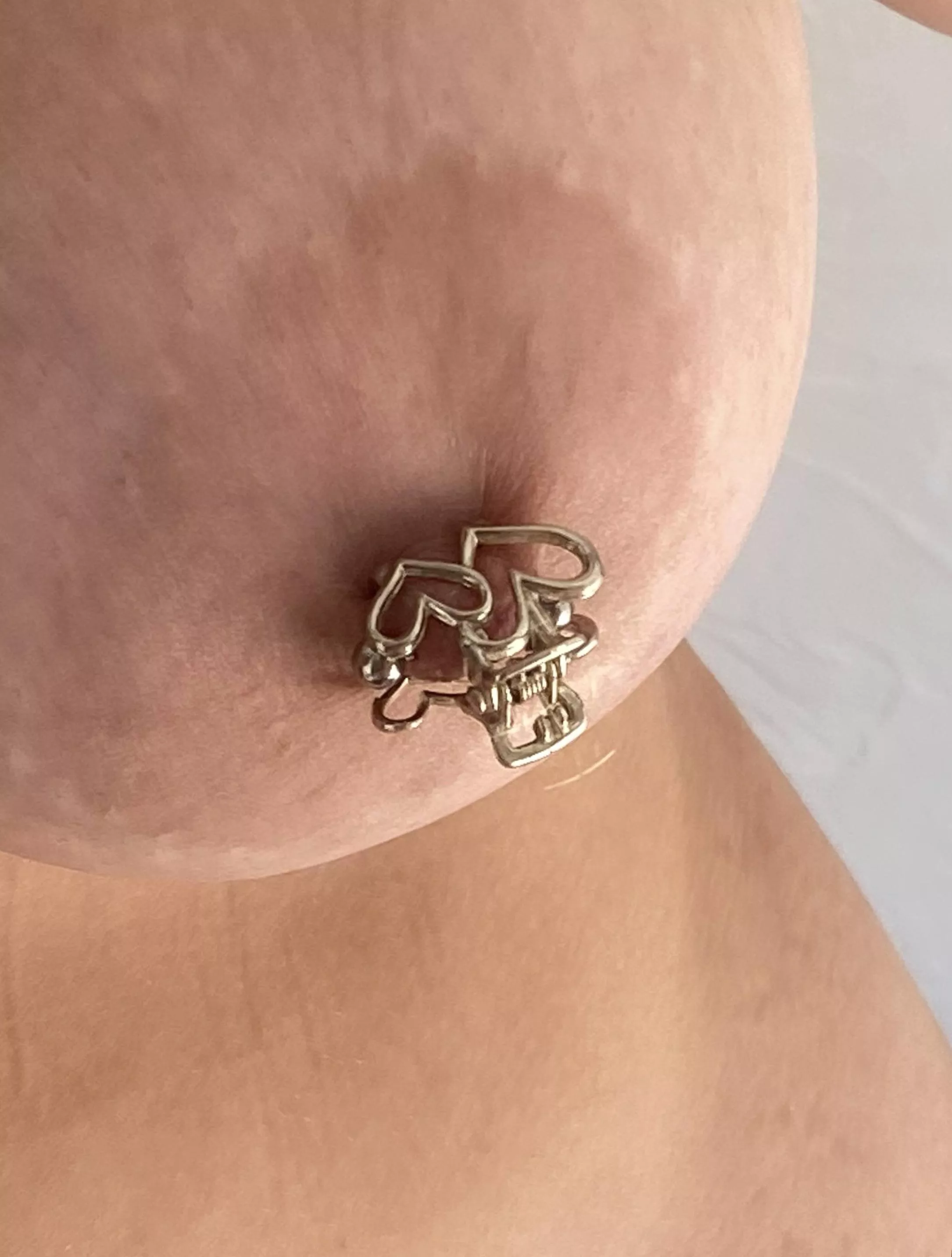 My large areolae are adorned with a full stuffing