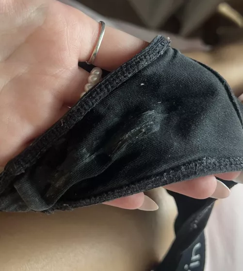 My panties are so wet because I'm so horny today