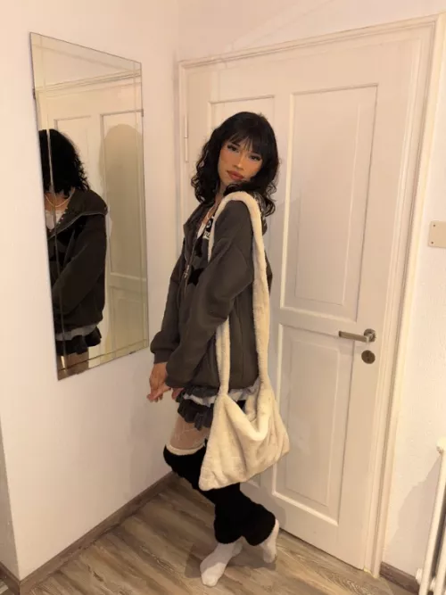 Outfit before going out! love my new bag