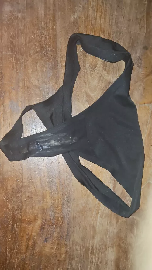 Pulled down this thong and fucked her doggy